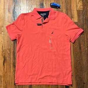 Nautica Performance Deck Shirt - (Coral, Medium)